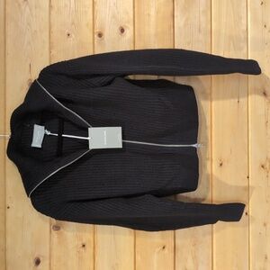 Everlane shawl collar zip up cardigan